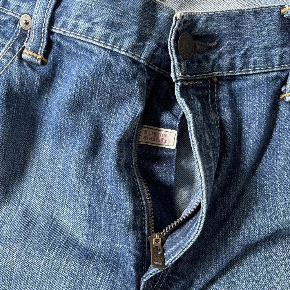 Vintage Polo Ralph Lauren Hampton Straight Blue Jeans Men 36x34 (tagged 34x34)
